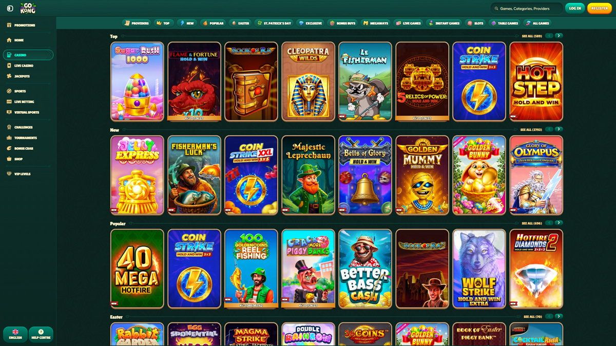 GoKong Casino ゲーム