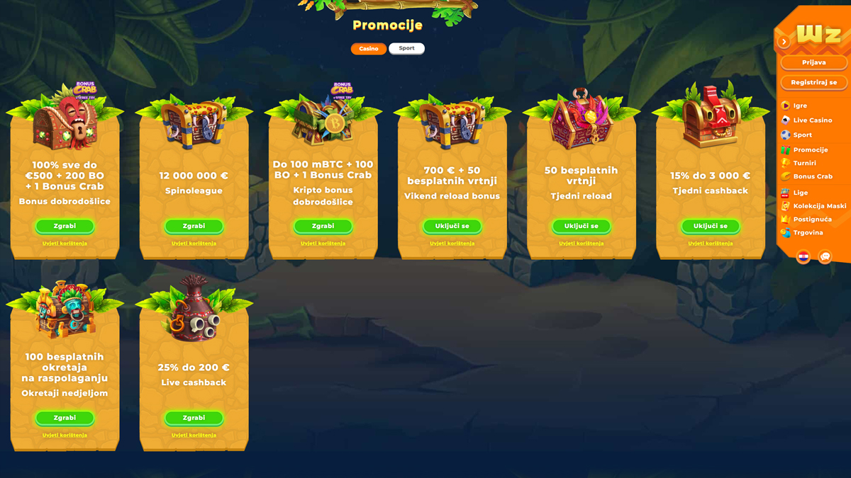 Wazamba-Casino-Croatia-Bonuses