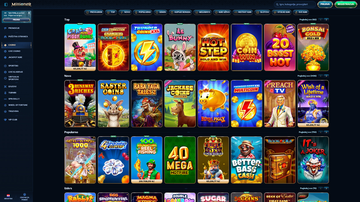 Millioner-Casino-Ctoatia-Slots
