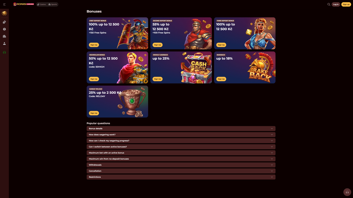 Roman-Casino-Bonuses