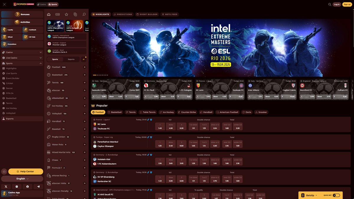 Roman-Casino-Sports-Betting