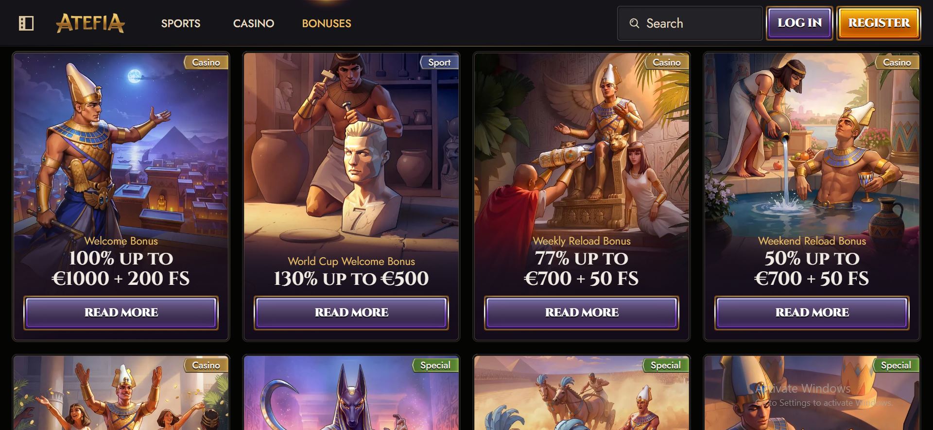 atefia casino promotions
