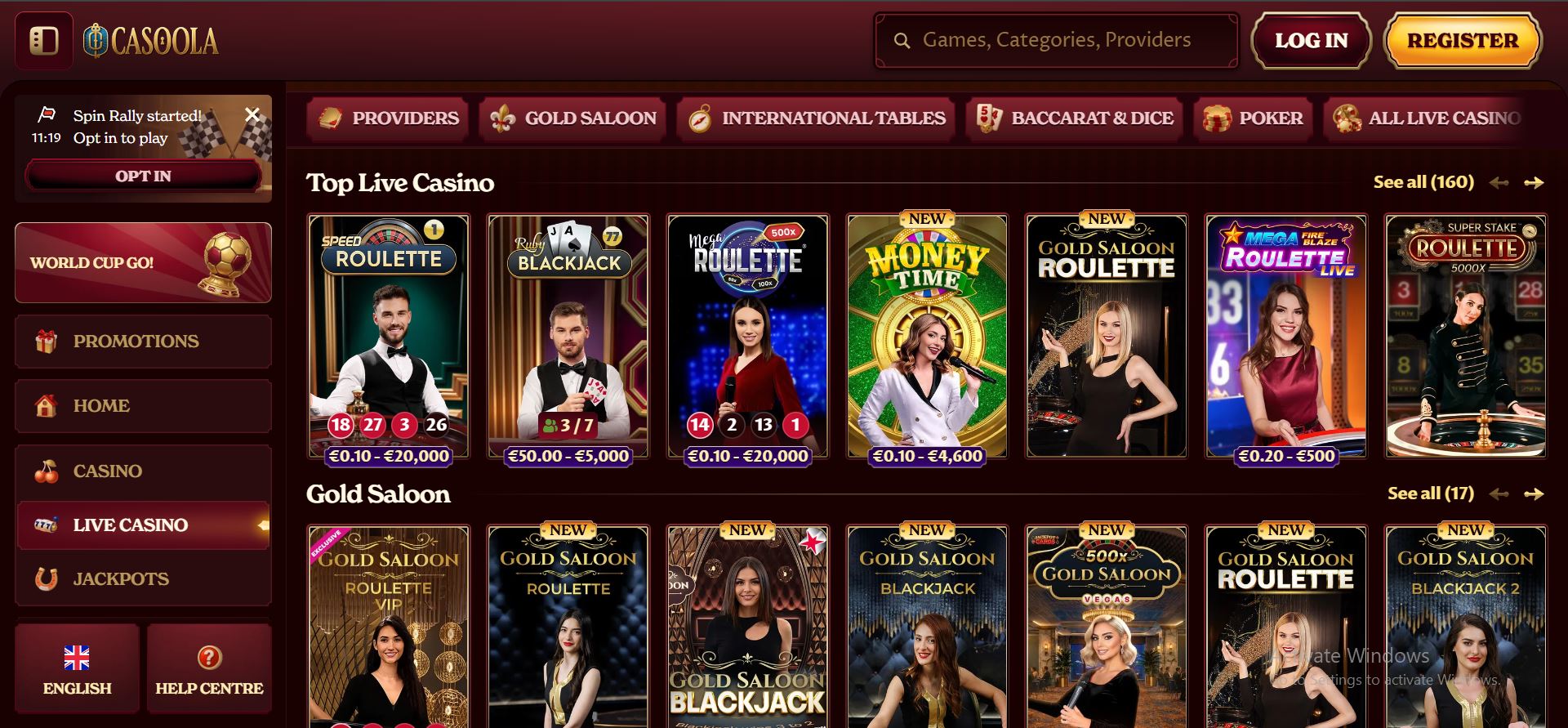 casoola casino live games