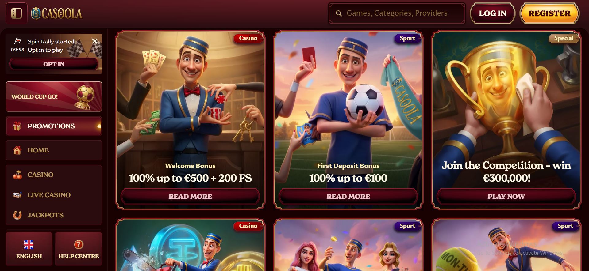 Casoola casino promotions