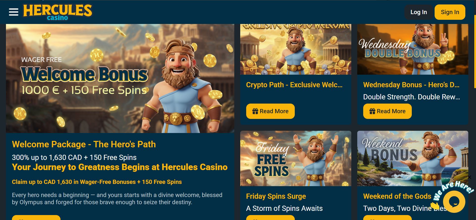hercules casino promotions