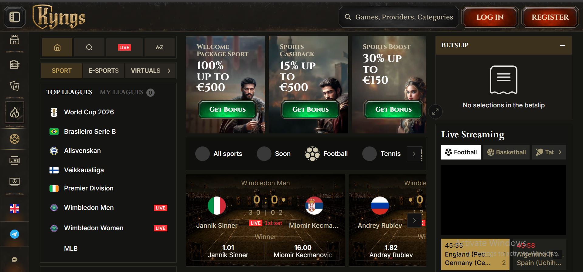 kyngs casino sports betting