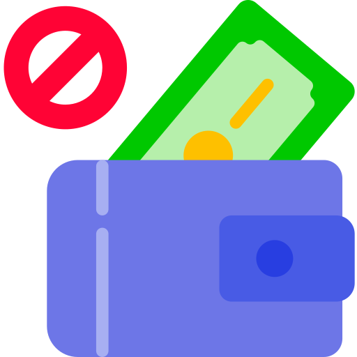 no deposit icon