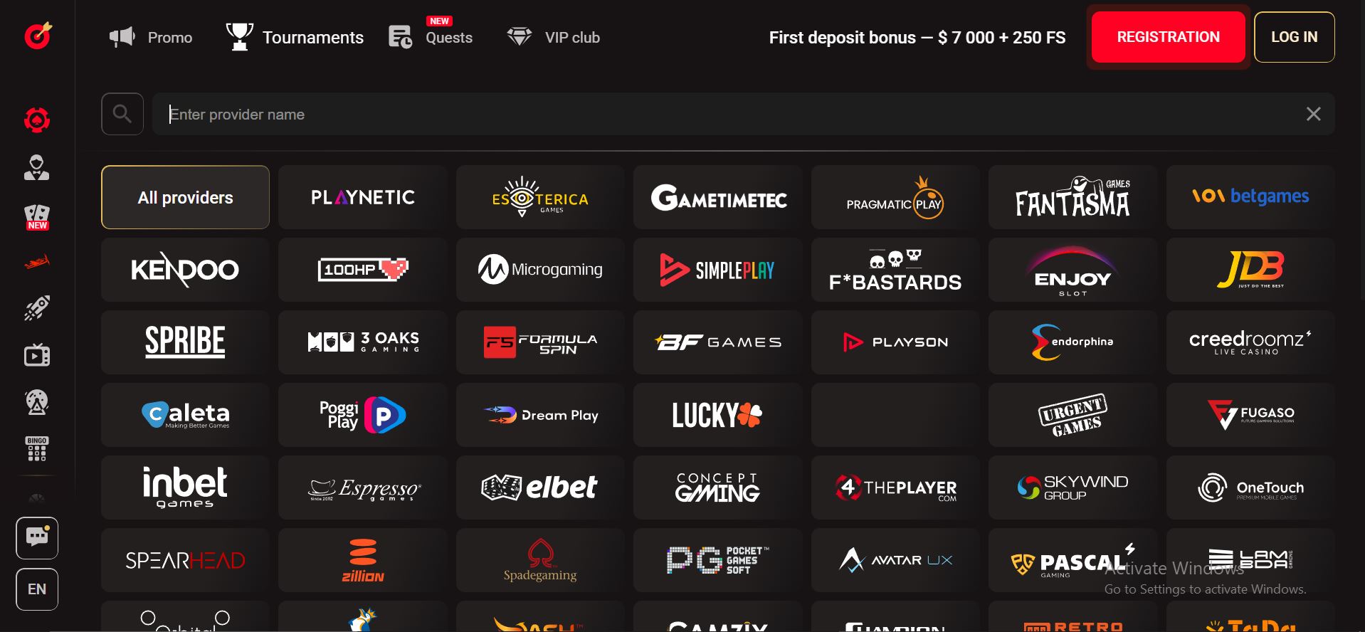 pinco-casino-providers