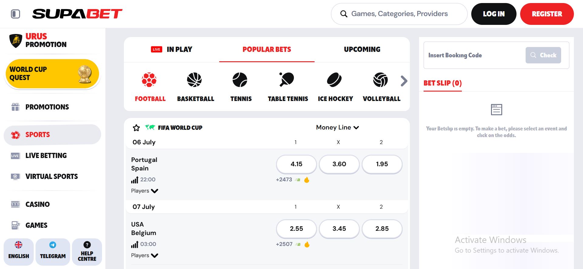 supabet casino sports betting