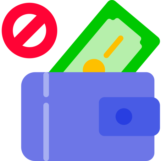 no deposit icon